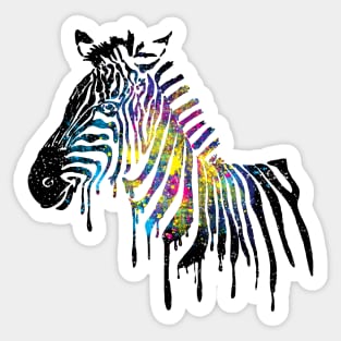 Zebra Space Sticker